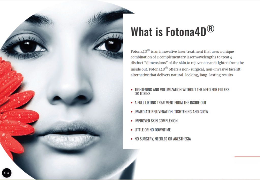 Fotona4D facelift by Dr. Keviene Rutherford MD